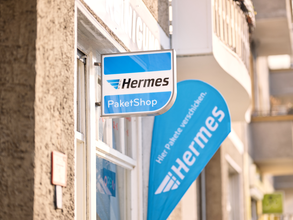 Ein Hermes PaketShop in Berlin von Außen (Foto: Hermes Germany / Willing-Holtz)