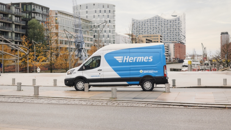 Elektrische Zustellung von Hermes Germany in Hamburg (Foto: Hermes Germany / Willing-Holtz)